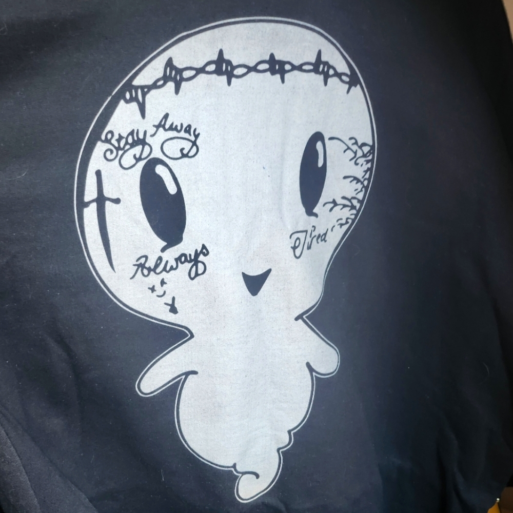 Post Malone "Ghost Malone" XL crew sweatshirt Black